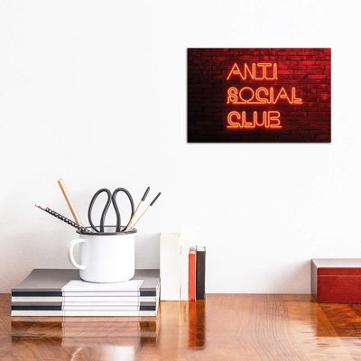 Anti Social Club by Philippe Hugonnard - Wrapped Canvas Print