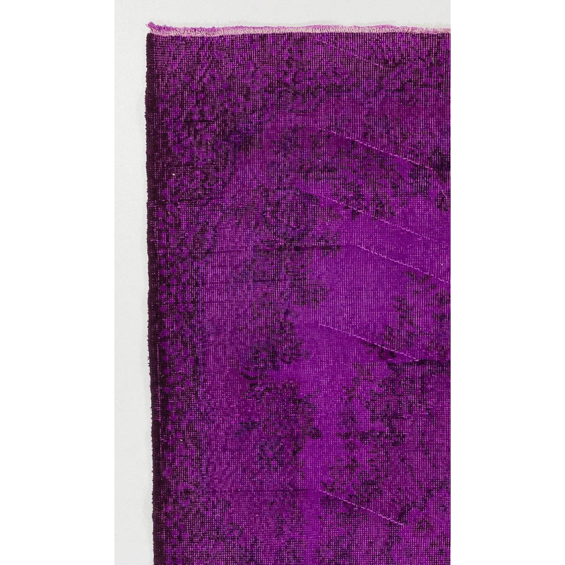Tapis turc moderne fait à la main 4 pi x 7 pi avec motif de médaillon