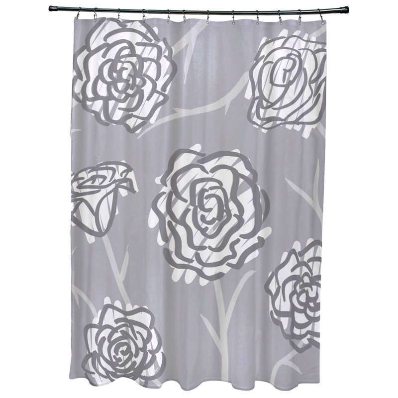 Rideau de douche simple Slezak Spring, Gris