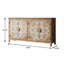 Armoire décorative florale 60 po avec quatre portes