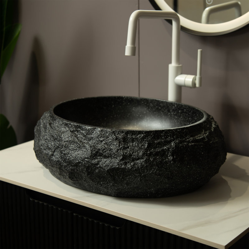 Lavabo pour salle de bain 18 po Luna, Gris foncé