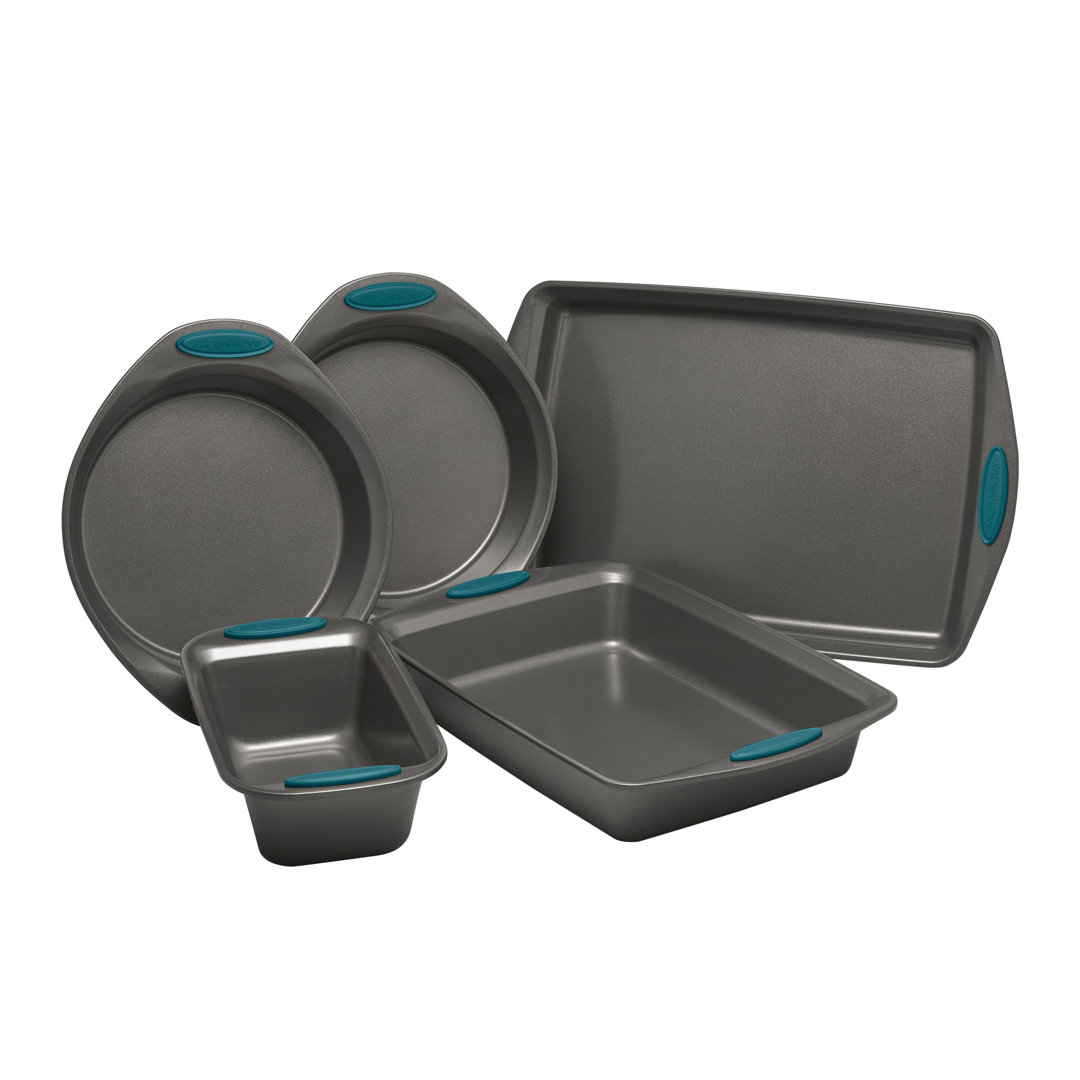 Rachael Ray Yum-O Nonstick Baking Pans / Bakeware Set, 5 Piece Rachael Ray Color: Marine Blue