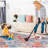 Cream Washable Rug Area Rug-2109333661