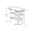 Acadian Solid Wood Transitional Square End Table with 2 Open Shelves-545481618-645222103
