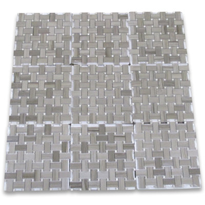 12" x 12" Marble Mosaic Wall & Floor Tile