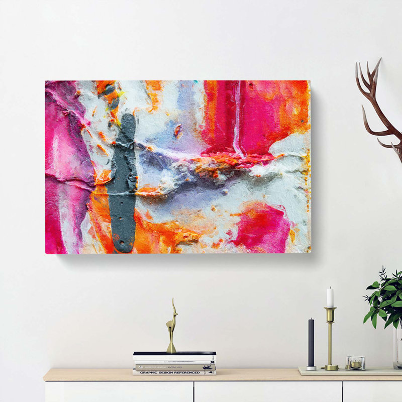 Abstract Art Painting Vol.469 - Wrapped Canvas Painting, 35cm H x 50cm W x 3cm D