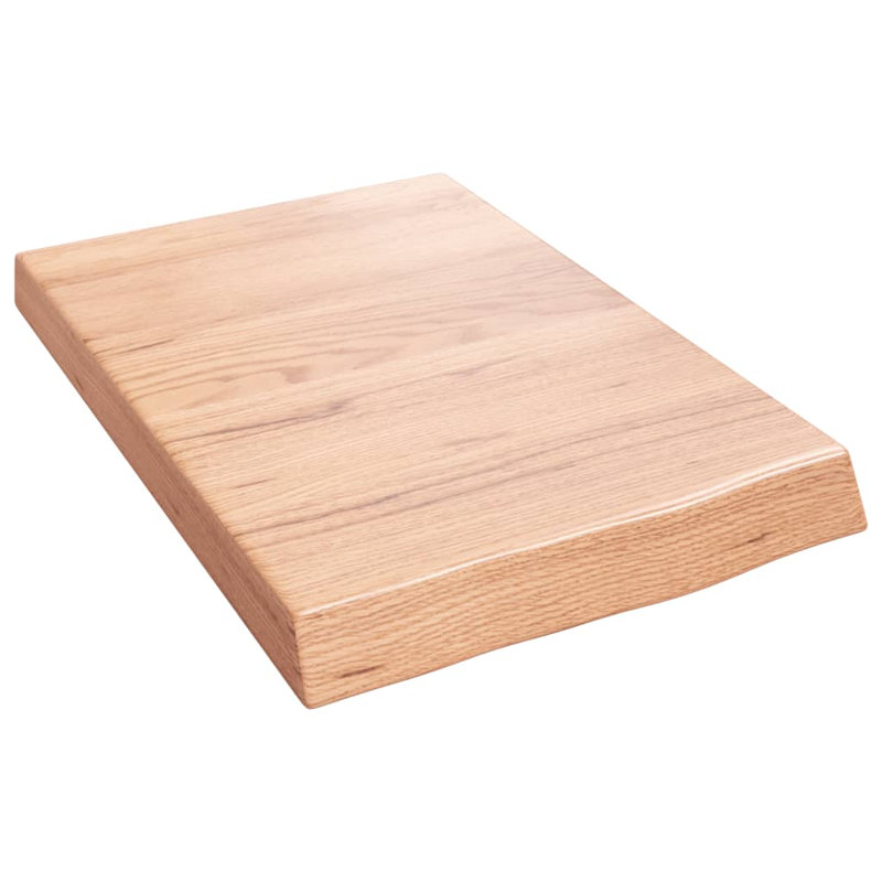 Reuland 60cm Solid Wood Single Bathroom Vanity Top, Light Brown