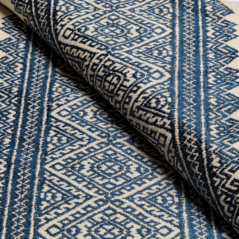 Breckenridge Avon Embroidery Fabric, Denim