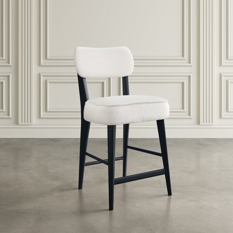 Tabouret de bar Donavan Mid-Century, Noir