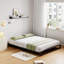 Base de lit basse pleine grandeur - sommier plateforme en métal robuste de 6/10 pouces sans sommier tapissier sans bruit-566680390