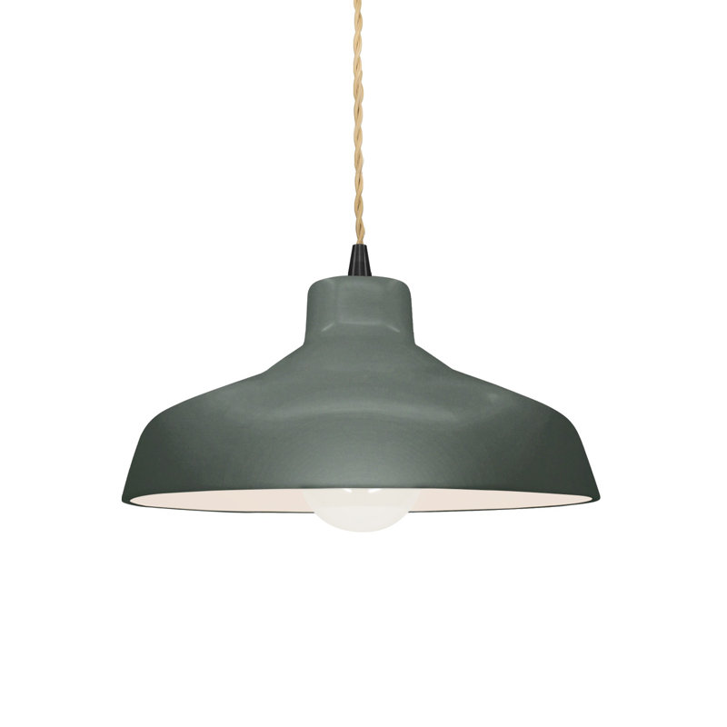 Gela 1 - Light Dome Pendant, Matte Black, 5.75" H x 11.5" W x 11.5" D