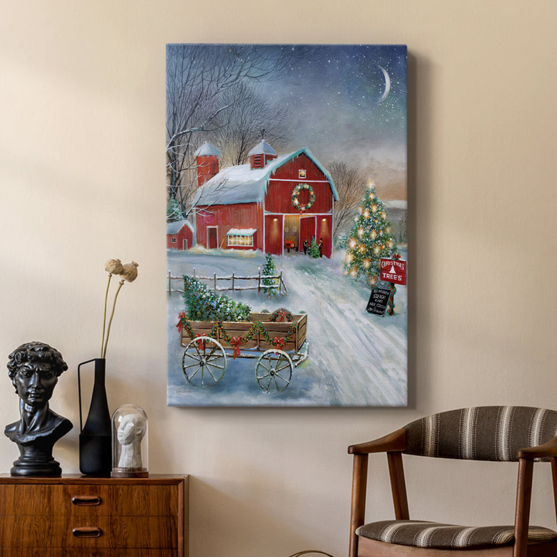 Arbre de Noël grange - galerie Cavas sur mesure, H 36 po x l 24 po