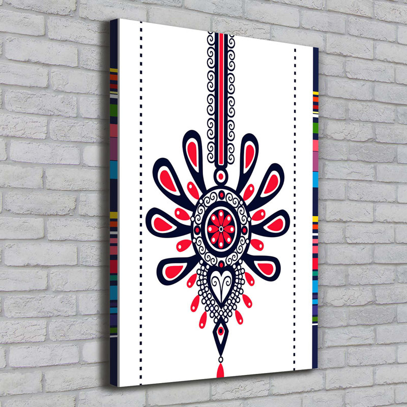 Polish folk pattern 1 Piece Wrapped Canvas Wall Art