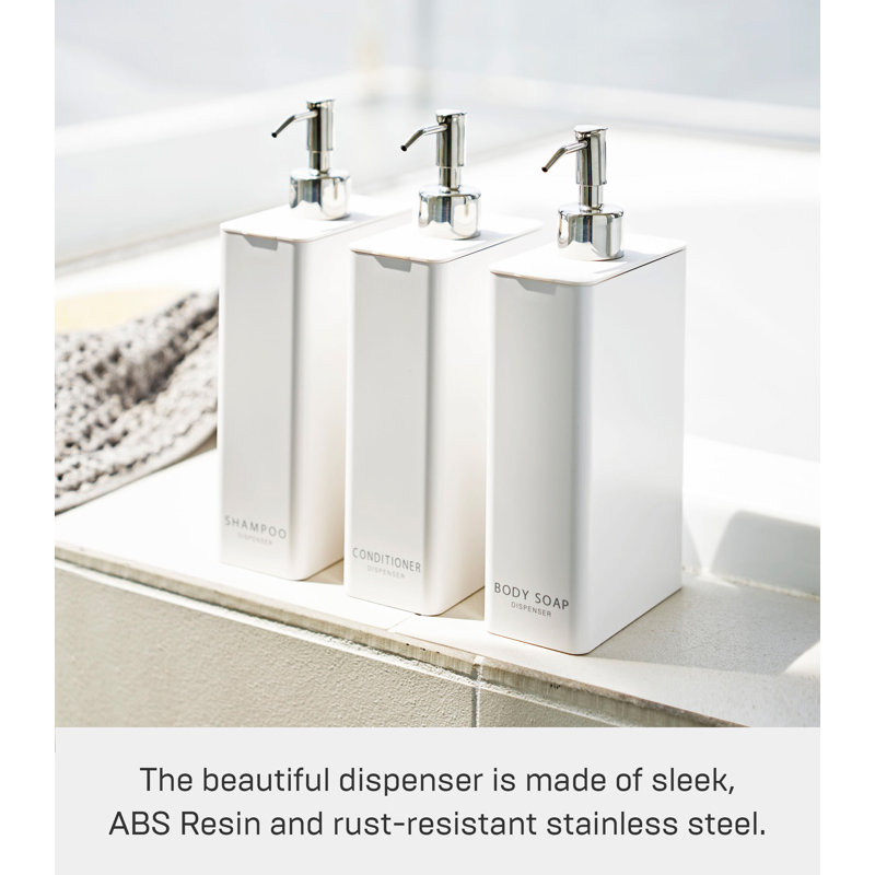 White Rectangular Minimalist Body Soap Dispenser