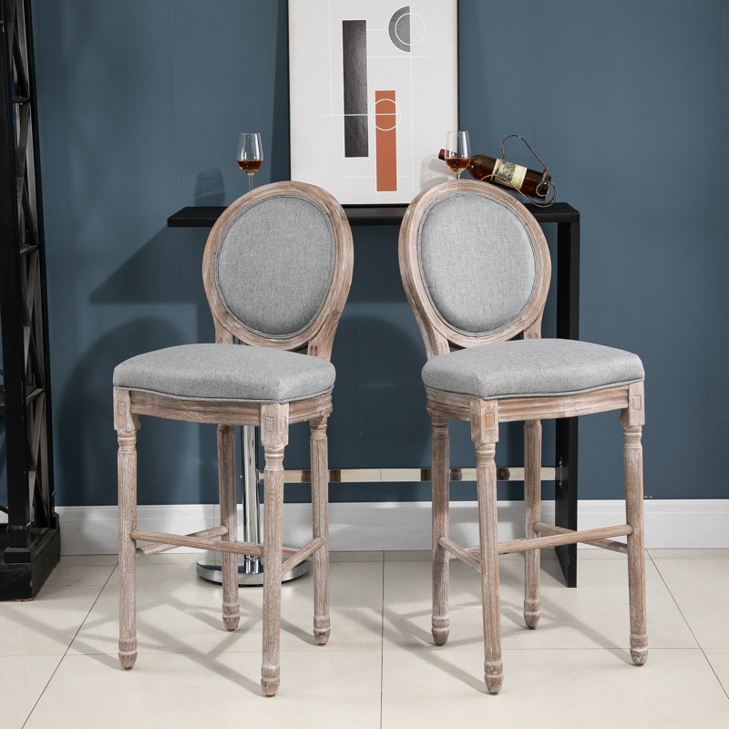 Hern 29.5'' Bar Stool, Gray