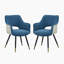 Chaise avec accoudoirs en tissu Raffo-981394946