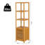 Vizcarrondo Solid Wood Freestanding Linen Cabinet