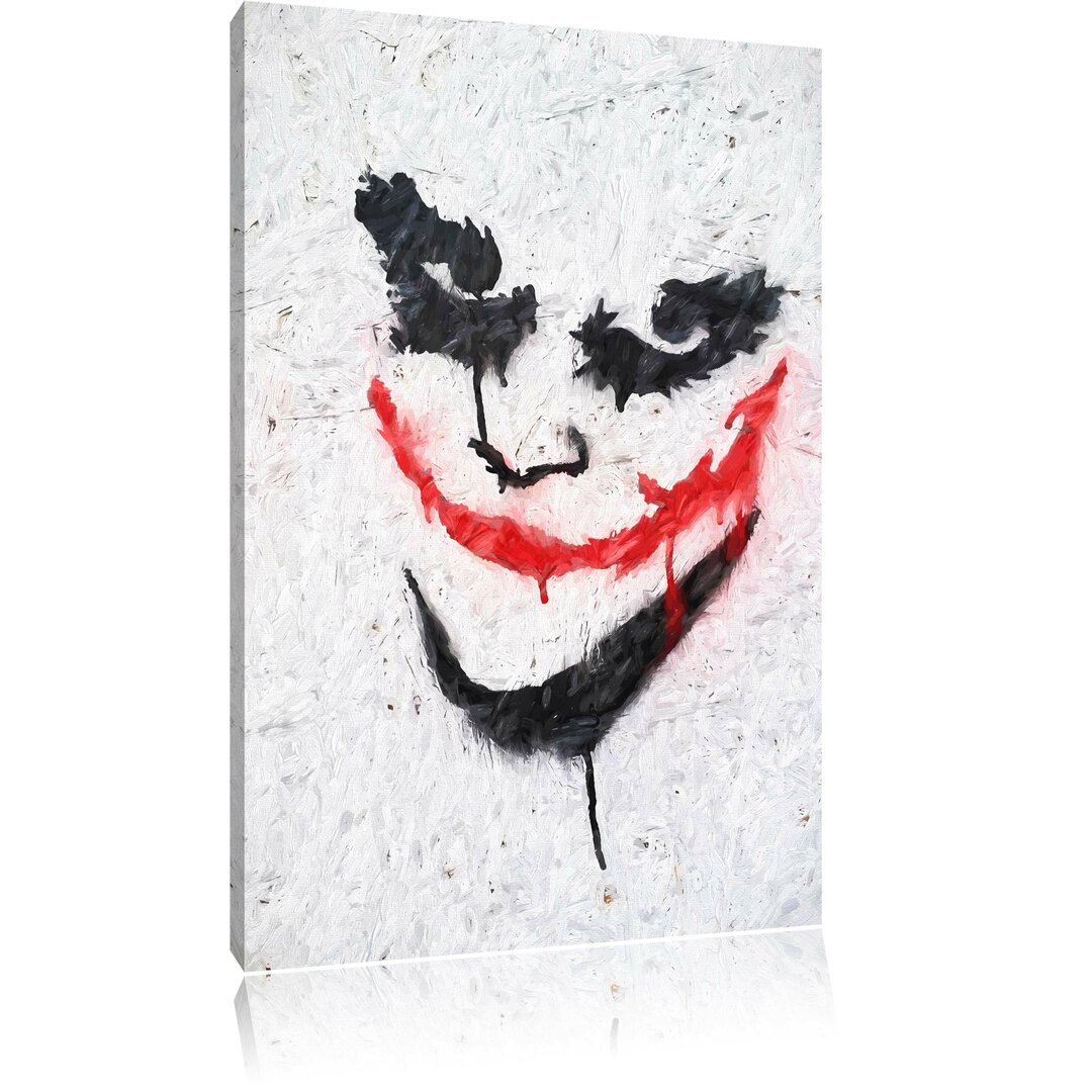 Leinwandbild Joker in Schwarz/Rot