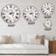 Gros plan blanc Rannunculus blanc - grande horloge murale-73176288