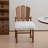 Brown&White Solid back side Chair(Set of 2)