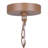 Asawer 3 Light Pendant With Tan Finish And Natural Tan Rope Shade