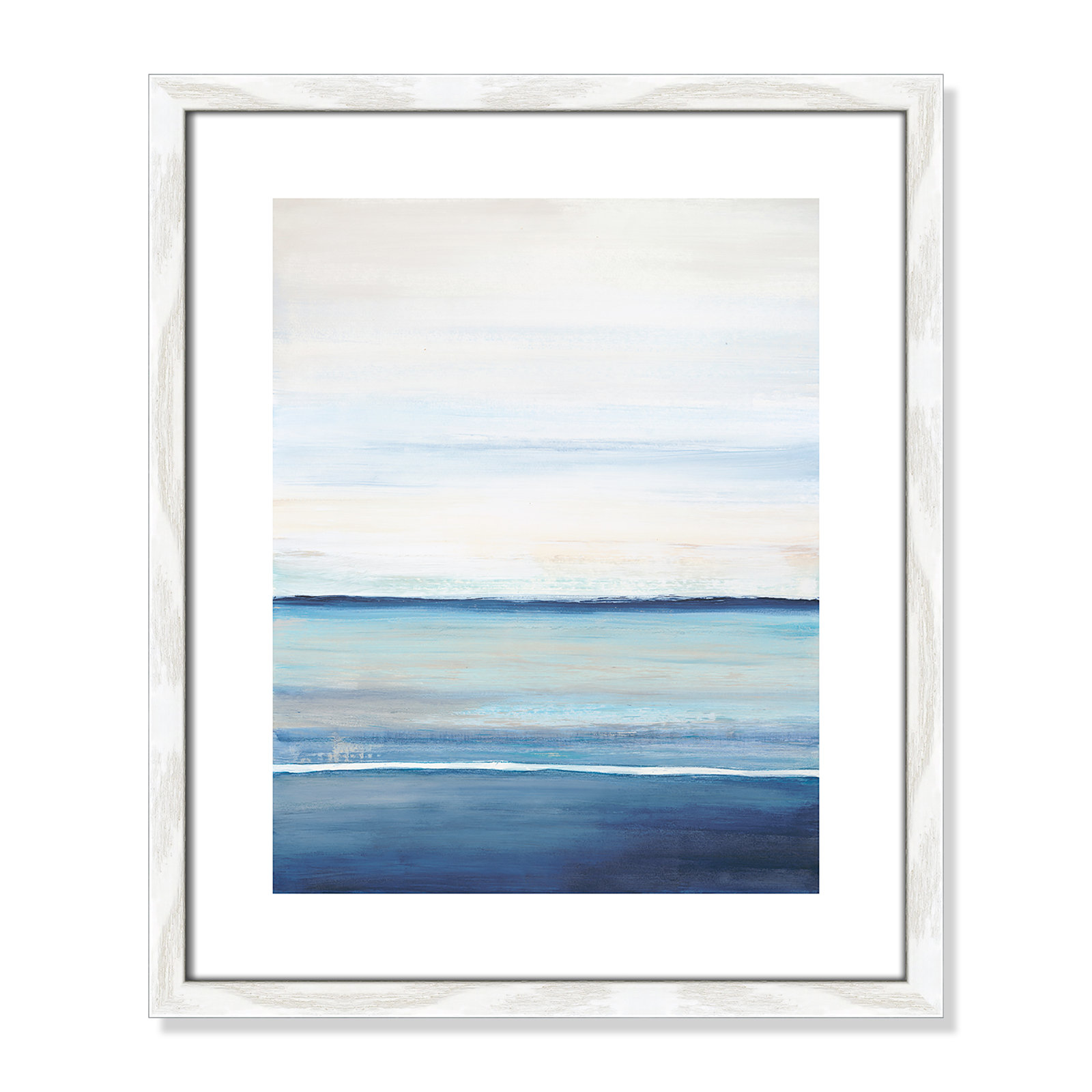 Emmit "Distant Whispers" Print by Filippo Ioco, 19" H x 16" W x 0.75" D, White Wood Framed Paper