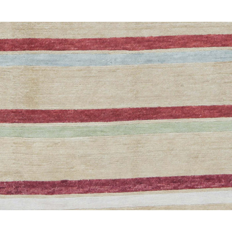Tapis beige noué à la main de haute qualité