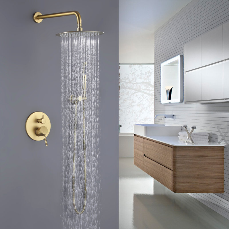 All-In-One Kit with Rough in-Valve, Gold