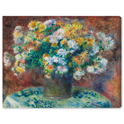 Renoir Chrysanthemum Canvas Famous Artist Prints by