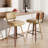 Swivel Upholstered Bar Height Stool-933675818