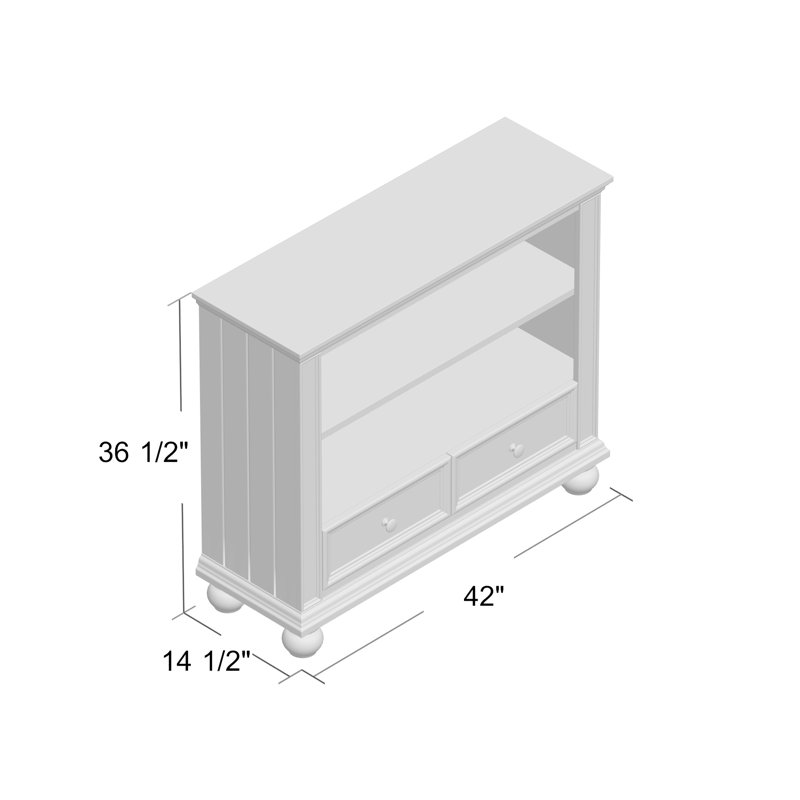 Madero Storage Bookcase, White