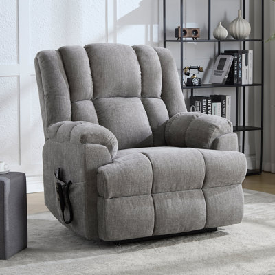 Aura Dual Motor Power Lift Recliner with Heat and Massage, Infinite Position, 180°Reclining, Sidepocket