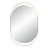 Iron Oval Wall Mirror