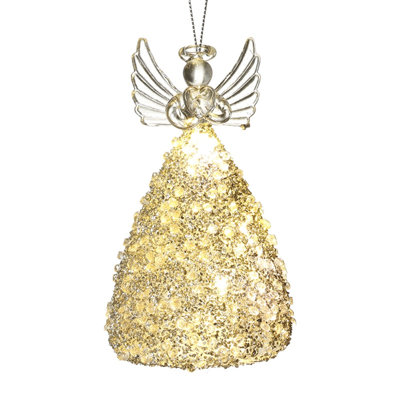 12cm Glass Hanging Figurine Ornament