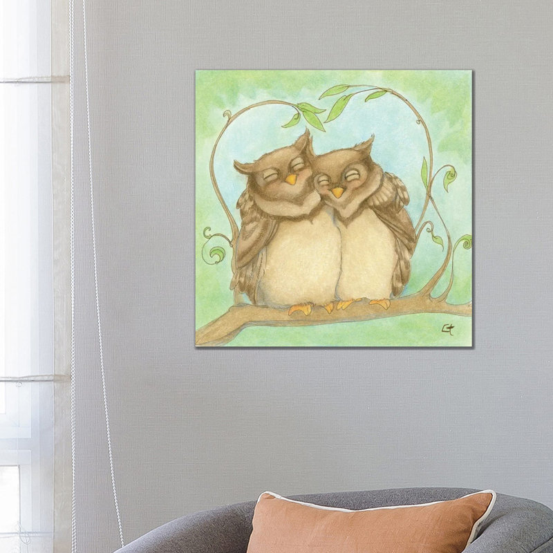Owl Always Love You - Wrapped Canvas Painting, 66.04 cm H x 66.04 cm W x 1.91 cm D