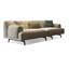 Canapé modulaire 110,24 "beige en coton et lin-129575328
