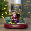 Décoration de table de Noël animée 8,5 "à DEL brune et verte