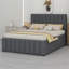 Upholstered Platform Bed With Trundle And 3 Drawers-114200739