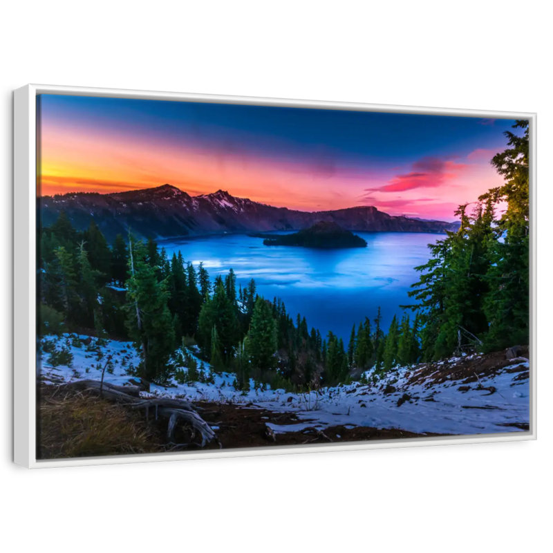 Parc national de Crater Lake, Oregon, Cadre flottant blanc, 40 po x 27 po