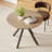 Saveta Round Metal Base Dining Table-97872695-97872696-97872697