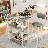 Kitchen Dining Table Set For 2,  Bar Table And Chairs Set With 3 Storage Shelves, Counter Height Pub Table With 2 PU Leather Upholstered Backrest Bar Stools For Small Space, Kitchen Island, Dining Room, Bar-86728954-86728900-86728898