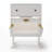20.7" Robot-Shaped LED End Table with Rotating Drawer and Storage Cabinet-57839850