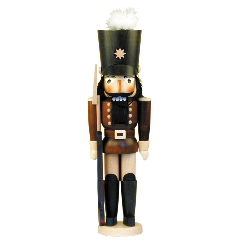 Natural Wood Finish Soldier Nutcracker