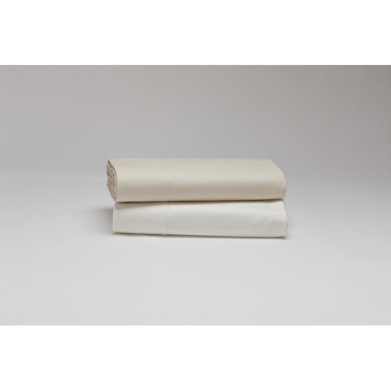 Percale Flat Sheet, King Flat Sheet, Natural