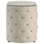Table de chevet rembourrée 2 tiroirs Santiago Ivory