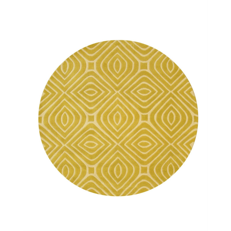 Hand Tufted Wool Geometric Area Rug, 8' x 10'