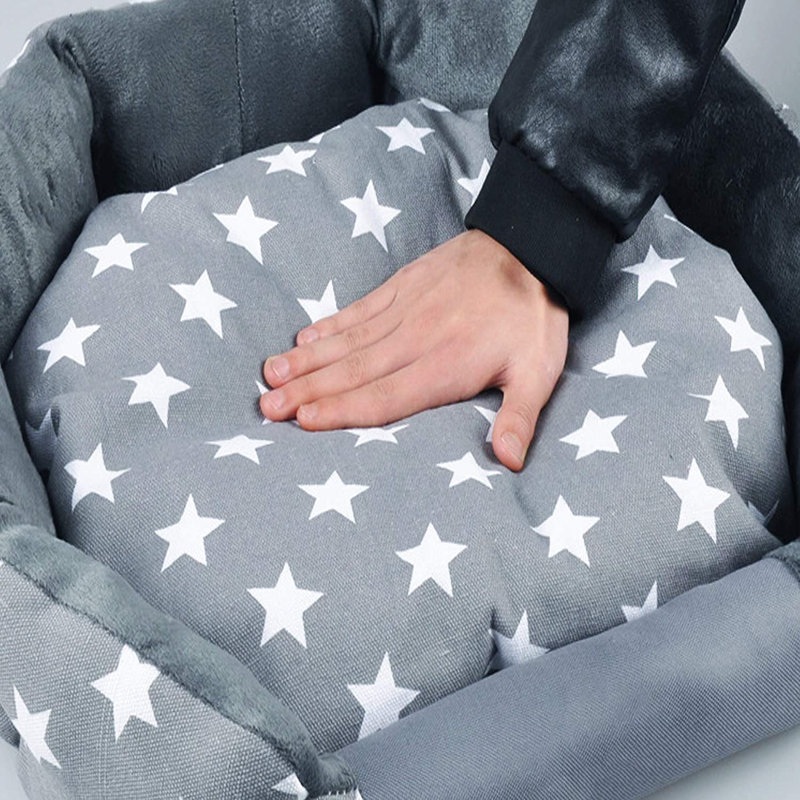 Lorene Orthopedic Cotton Pet Bed, 6 cm H x 29 cm W x 22 cm D