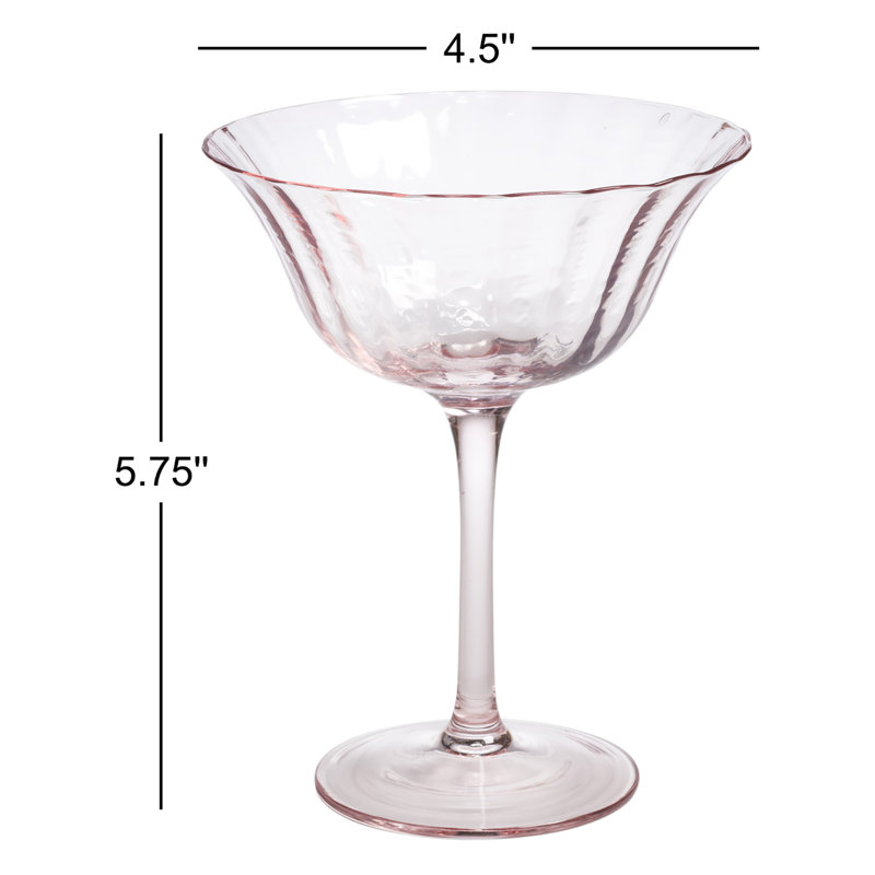Ensemble de 4 verres à cocktail Apéritif, Litchi