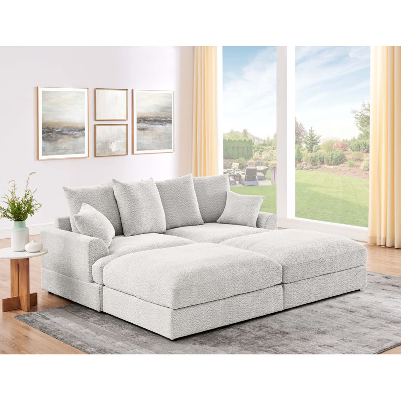 Canapé modulaire Arden Cloud, Beige