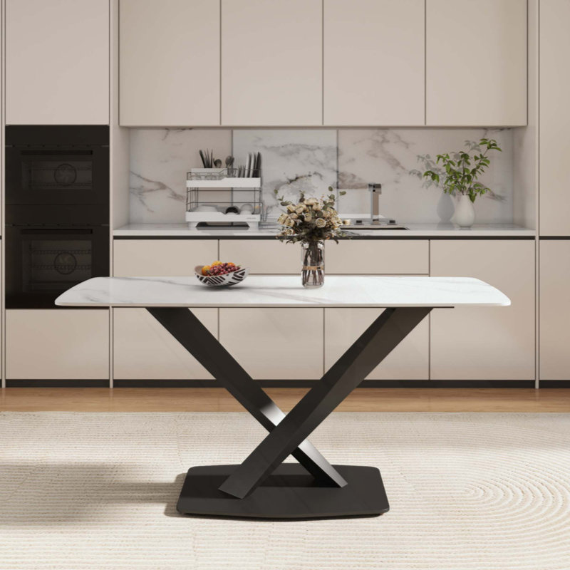Table de salle à manger Modern, Blanc
